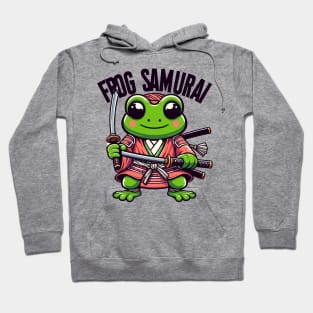 Samurai Kawaii Frog Hoodie